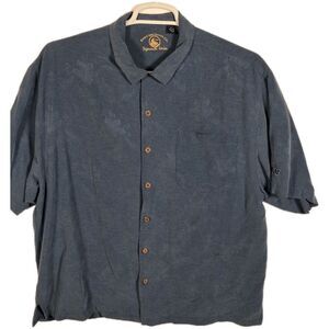 Eagle‎ Dry Goods Signature Series 100% Silk Hawaiian Shirt Men's Size Large
